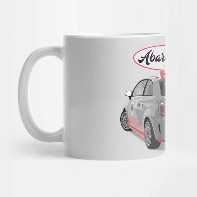 ABARTH 500 Back by PjesusArt